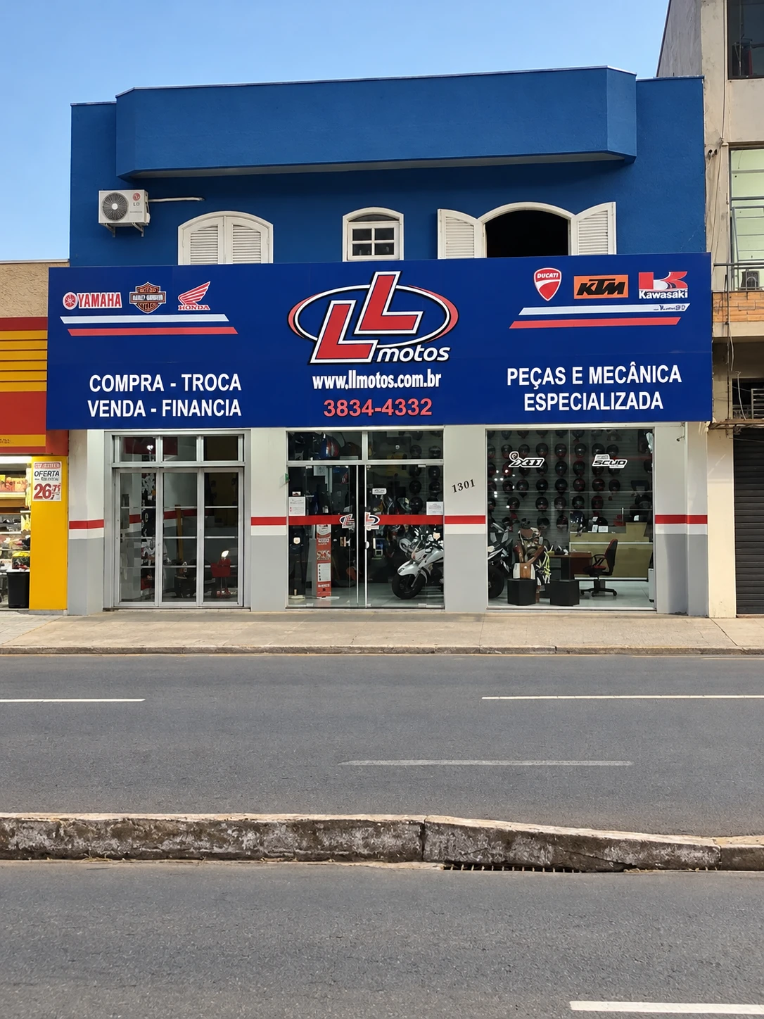 Fachada da LL Motos em Indaiatuba